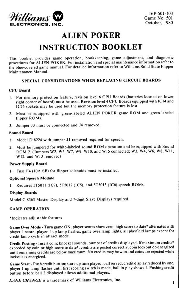 alien poker instruction manual|williams|pinball-em-adjacent|.webp