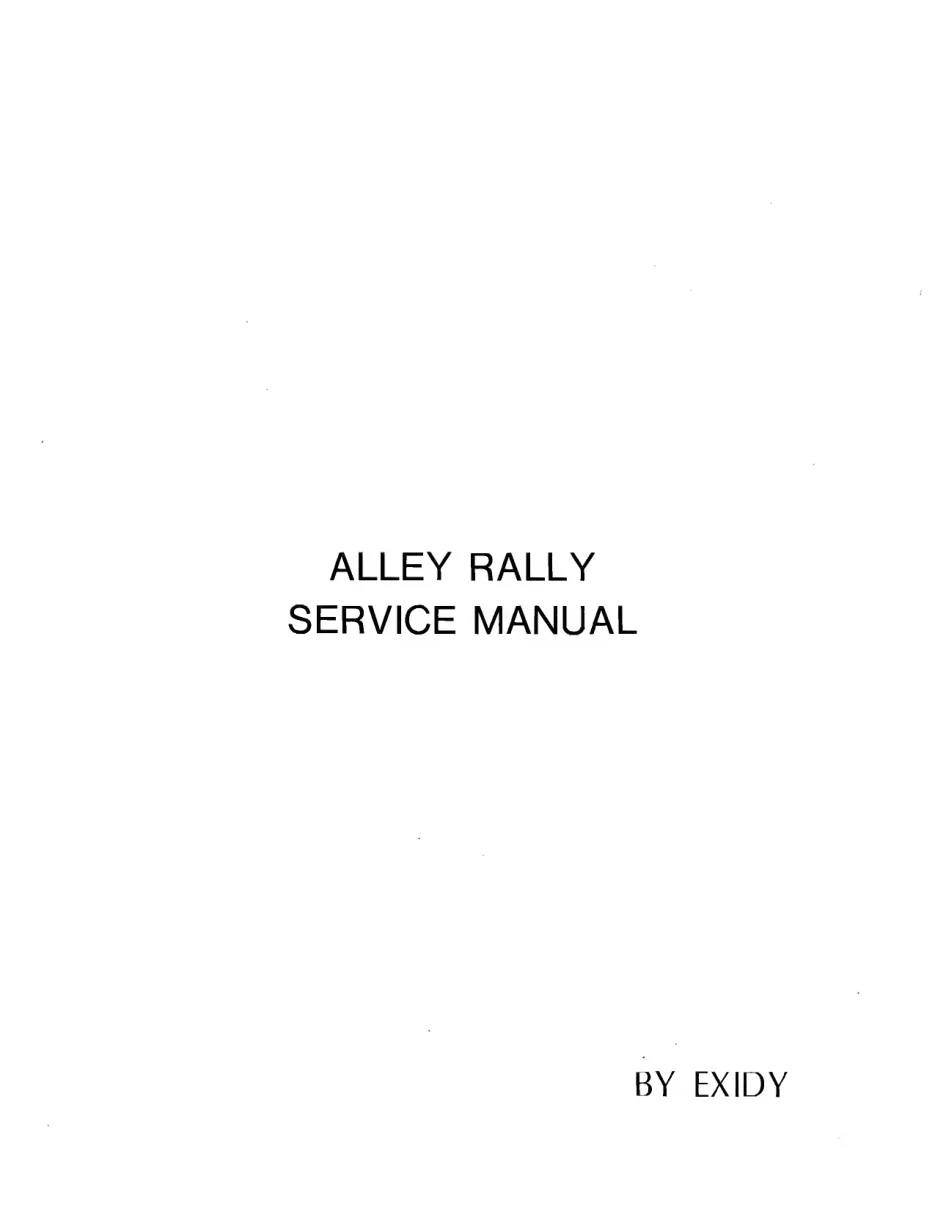 alley rally manual|exidy|games|.webp