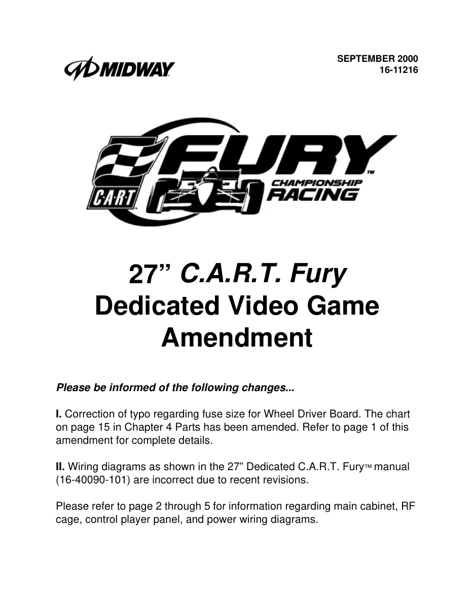 amendment 27 c a r t fury championship racing manual|bally-midway|games|.webp