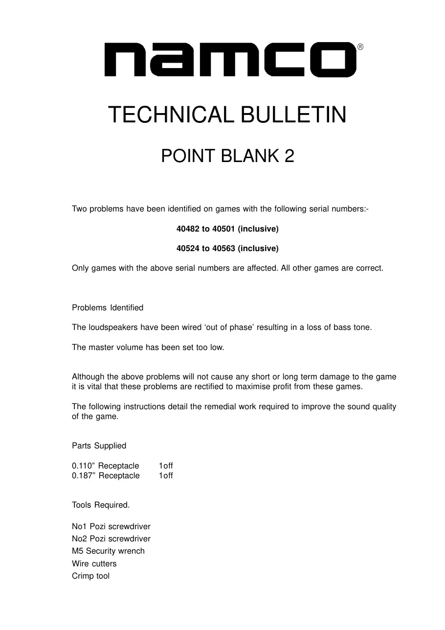amendment point blank 2 manual|namco|games|.webp
