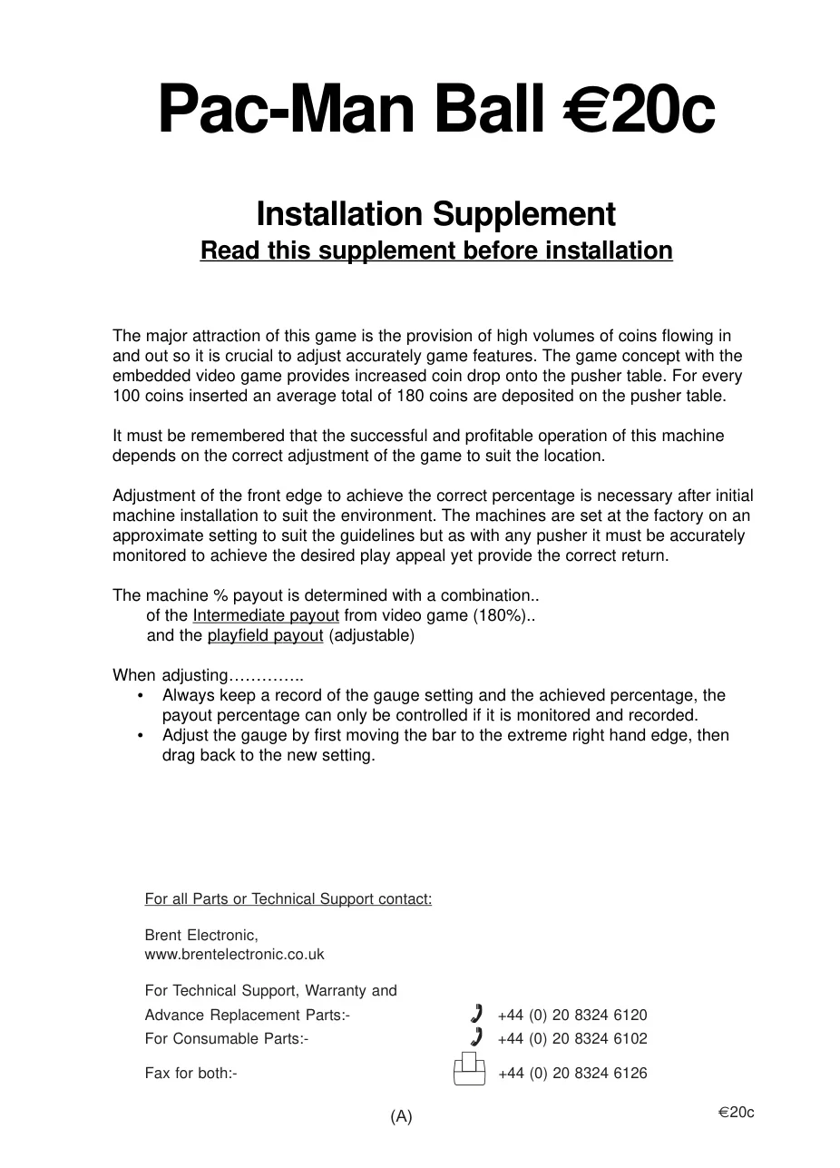 arcade game installation supplement pac-man ball 20c manual|namco|games|.webp