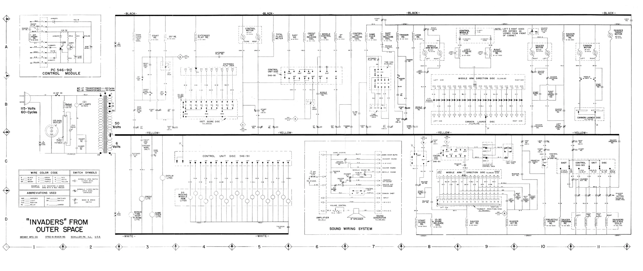 arcade invaders from outer space by schematic|bally-midway|schematics-and-wiring|.webp