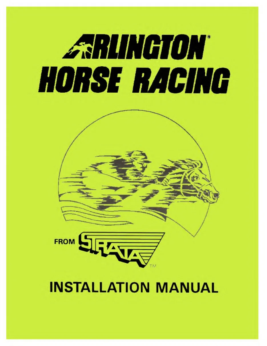arlington horse racing installation manual|incredible-technologies|games|.webp