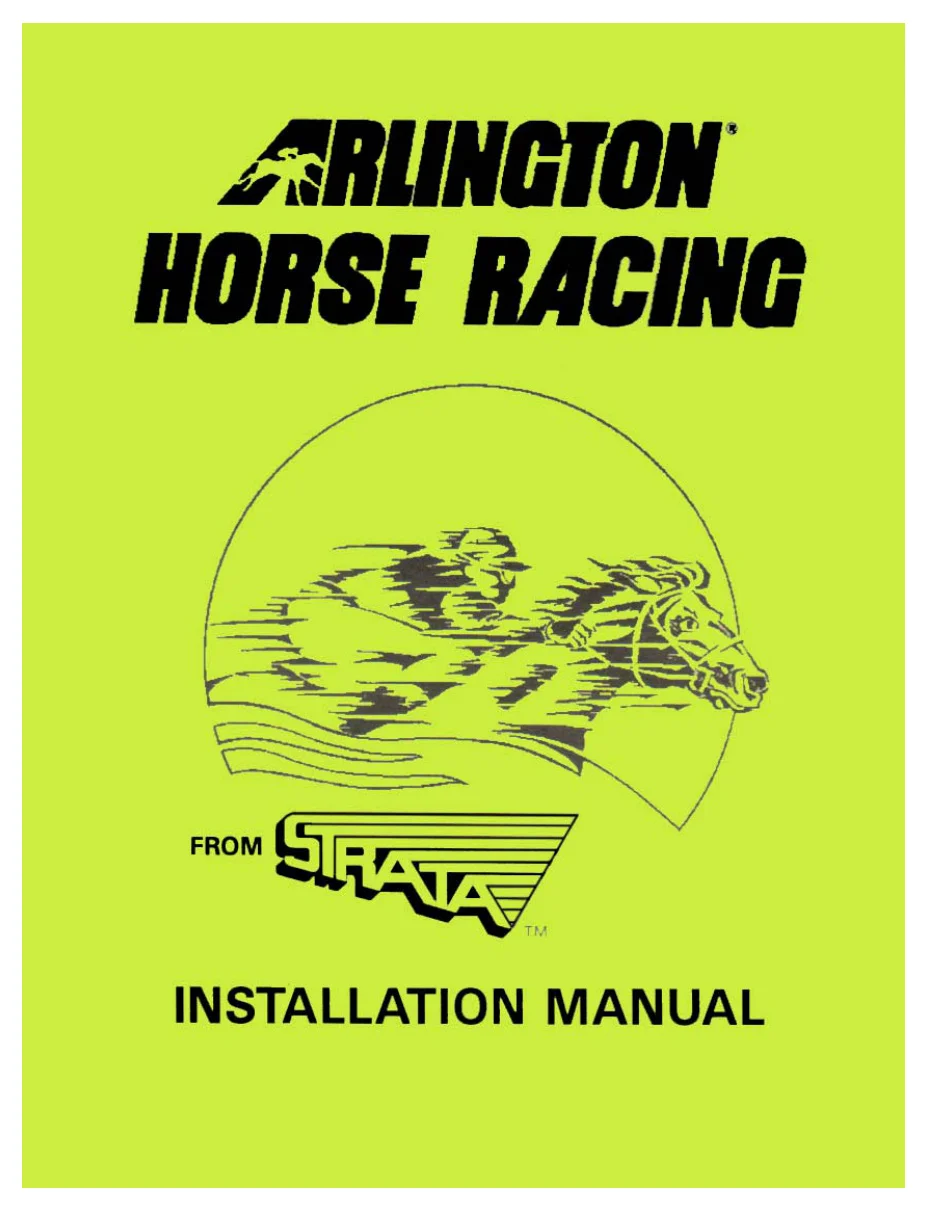 arlington horse racing manual|sega|games|.webp