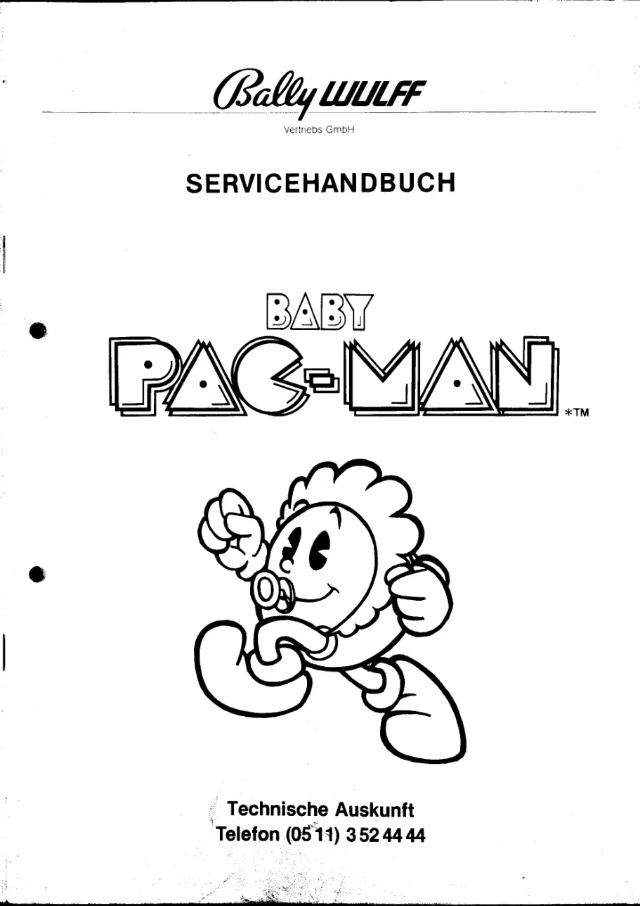 baby pac-man german manual|bally-midway|games|.webp