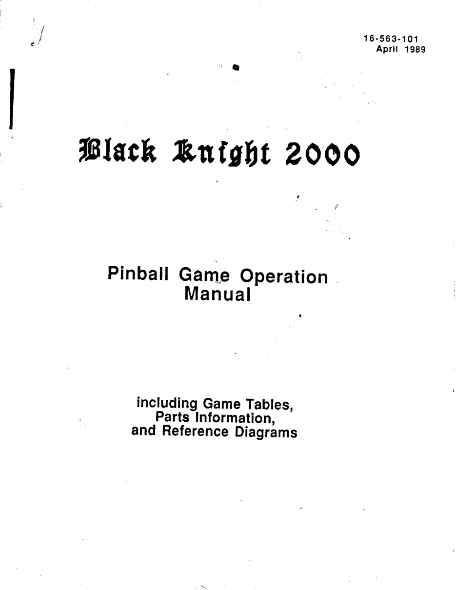 black knight 2000 operation manual|williams|pinball-em-adjacent|.webp