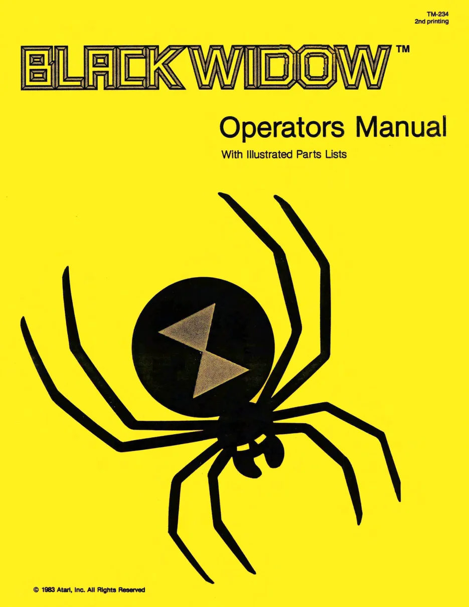 black widow tm-234 manual|atari|games|2nd printing.webp