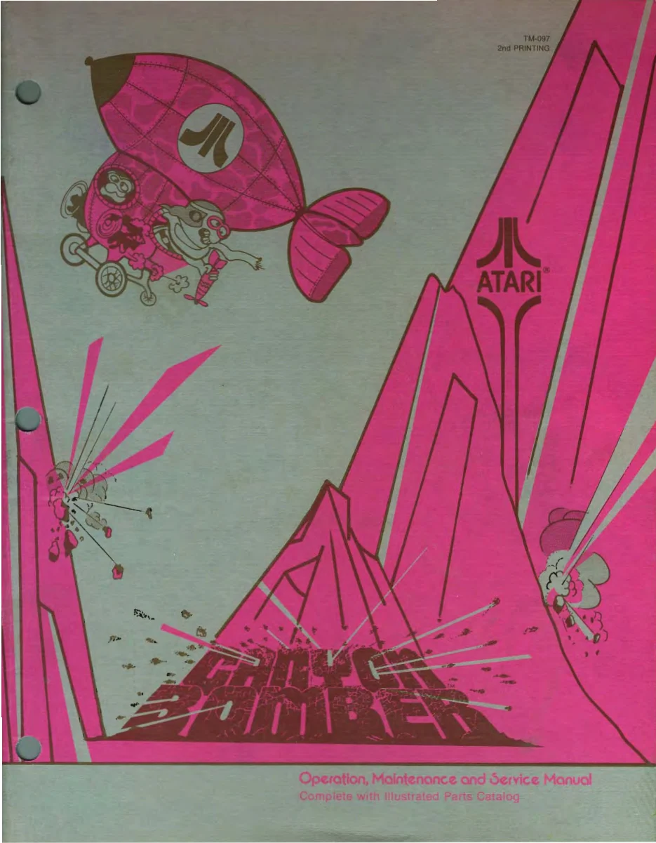 canyon bomber tm-097 manual|atari|games|2nd printing.webp