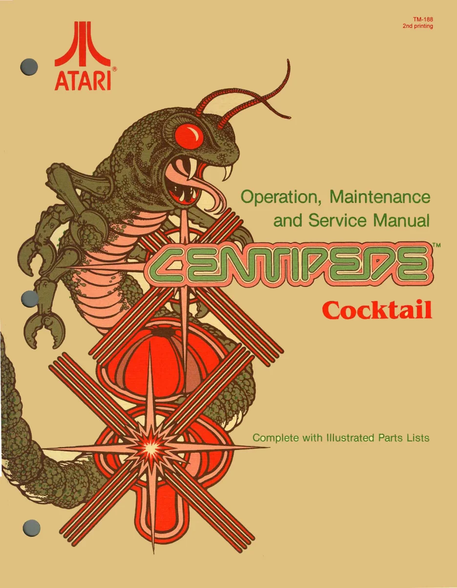 centipede cocktail tm-188 manual|atari|cabinets|2nd printing.webp