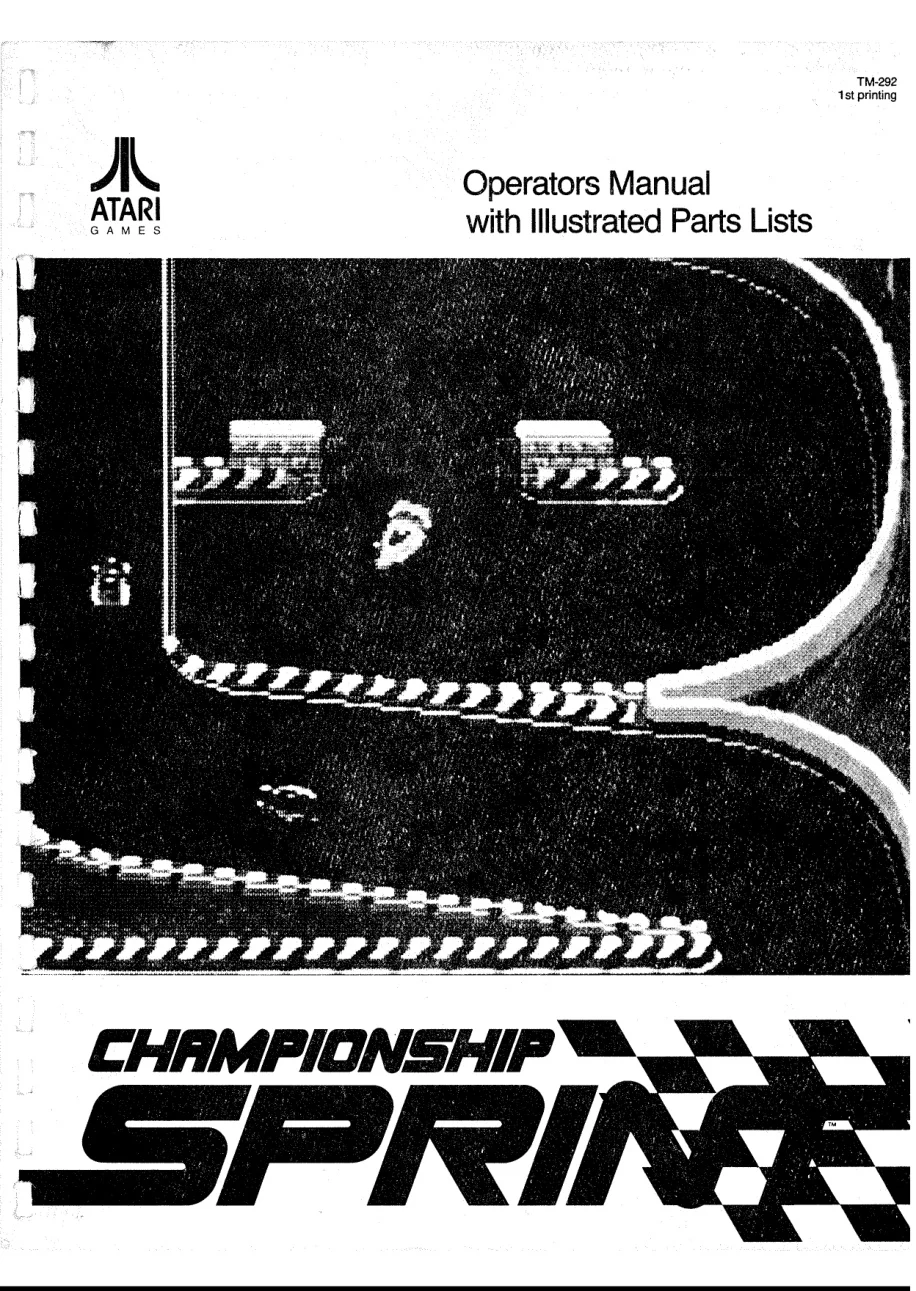 championship sprint with illustrated lists operation manual|atari|games|.webp