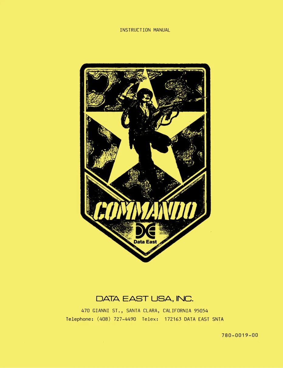 commando instruction manual|capcom|games|.webp