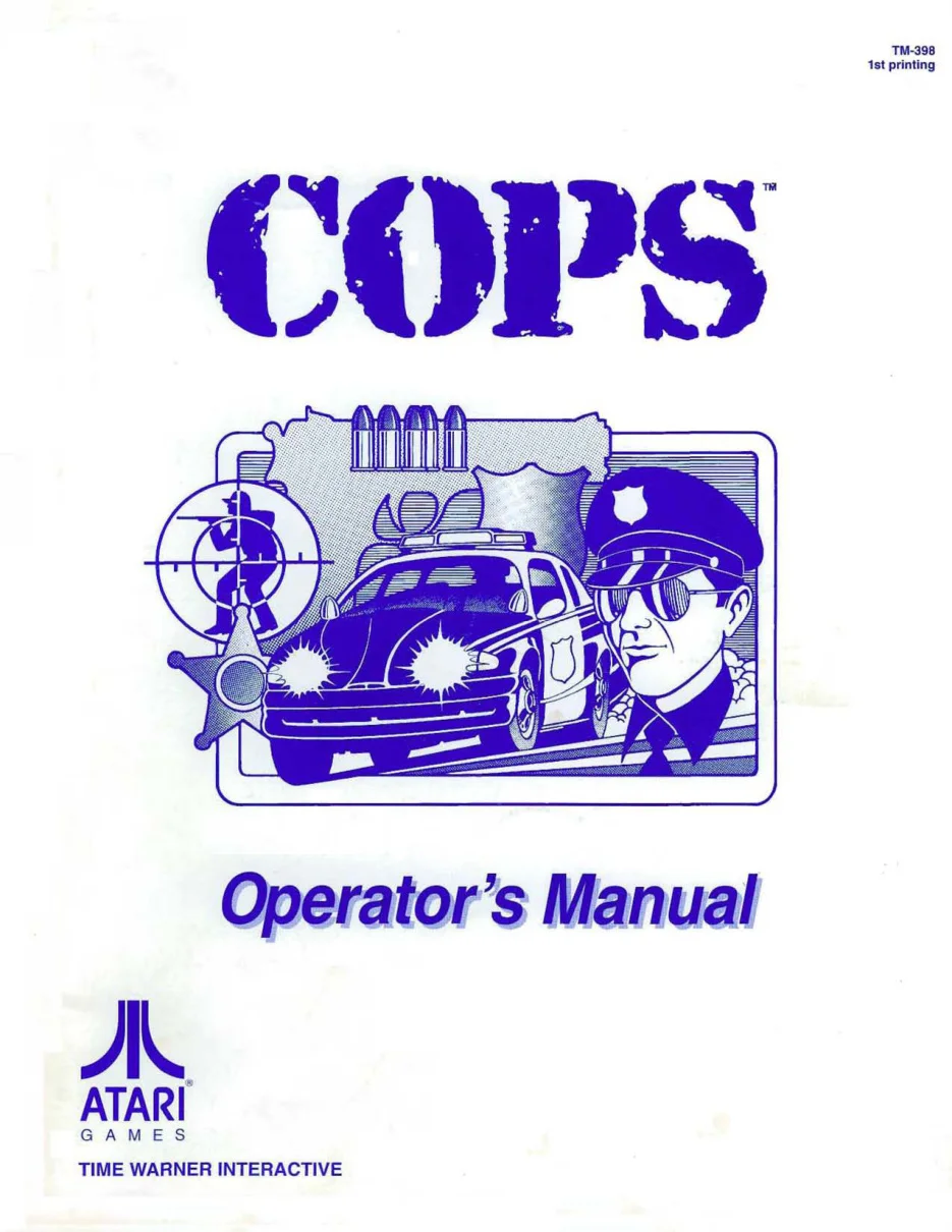 cops tm-398 manual|atari|games|1st printing.webp