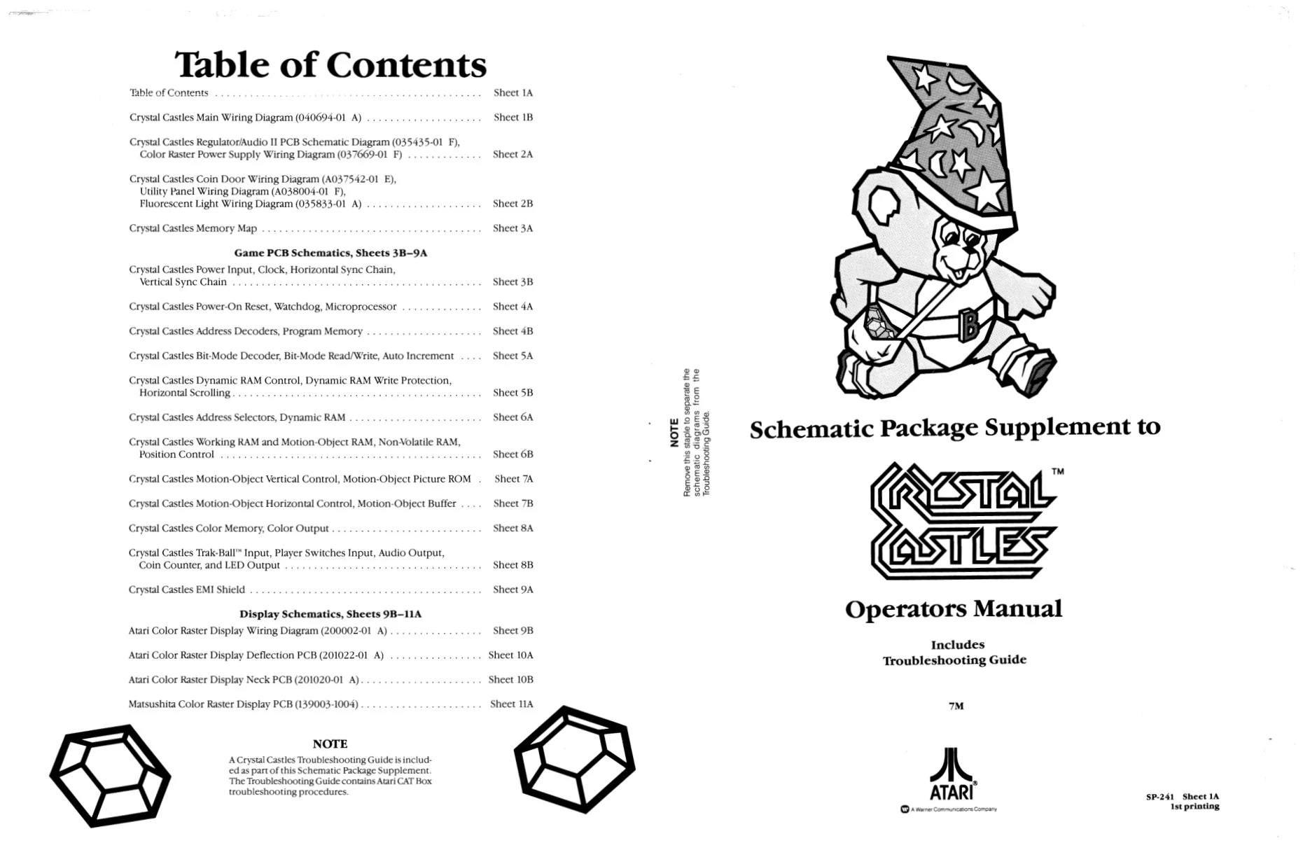 crystal castles sp-241 manual|atari|games|1st printing.webp
