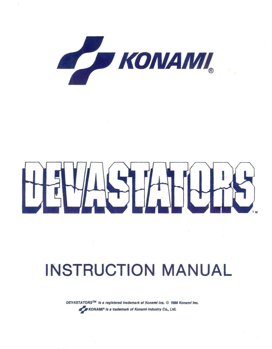 devastators instruction manual|konami|games|.webp
