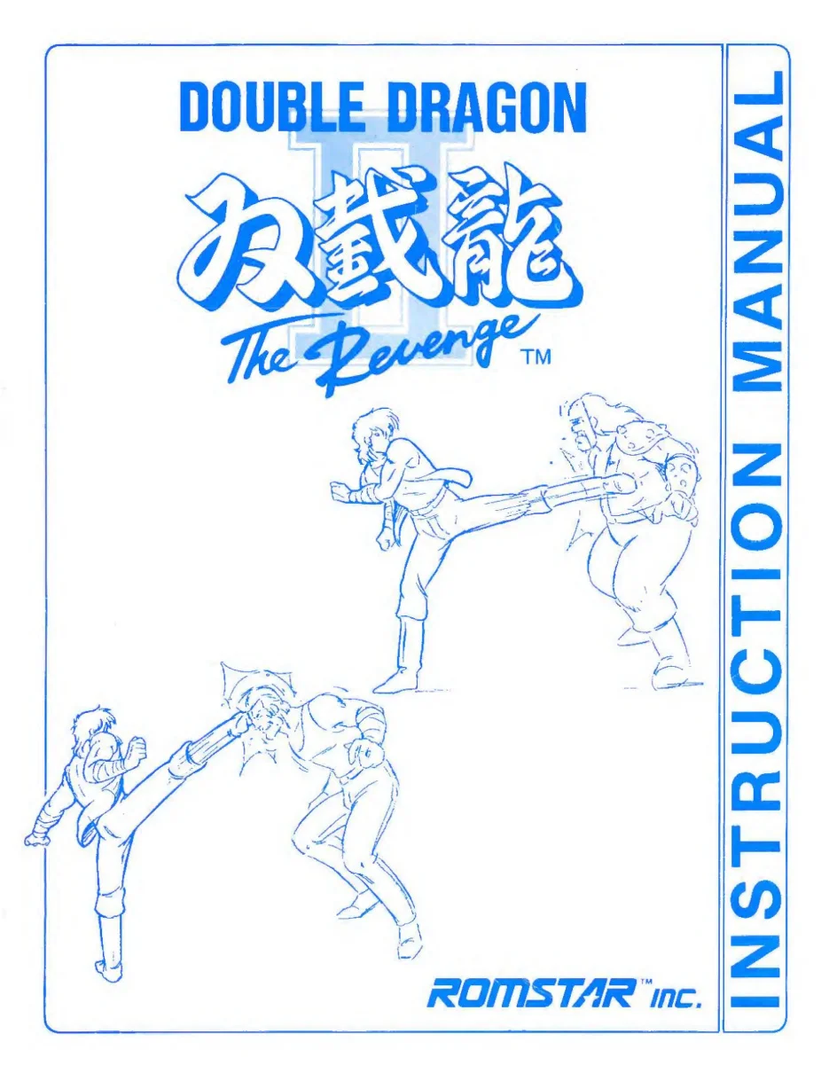double dragon ii the revenge instruction manual|technos|games|revenge.webp