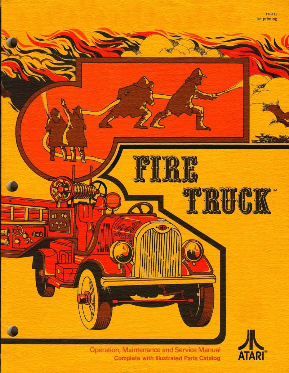 fire truck tm-115 manual|atari|games|1st printing.webp
