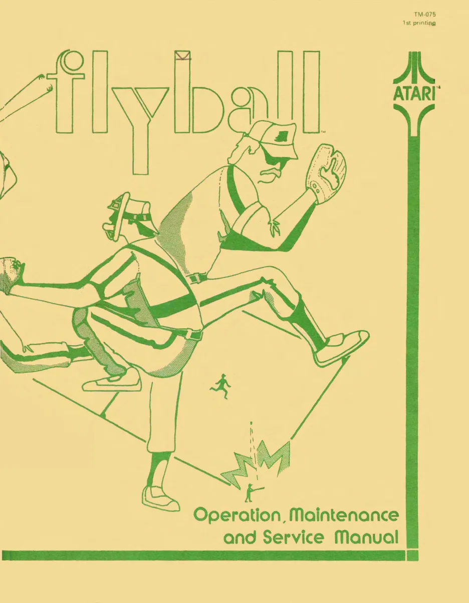flyball tm-075 manual|atari|games|1st printing.webp