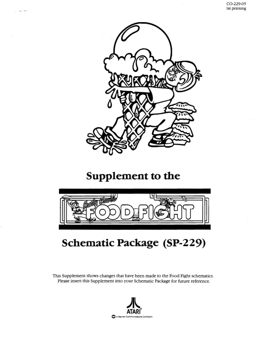 food fight co-229-05 manual|atari|games|1st printing.webp