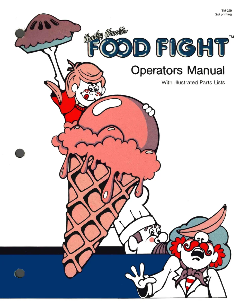 food fight tm-229 manual|atari|games|3rd printing.webp