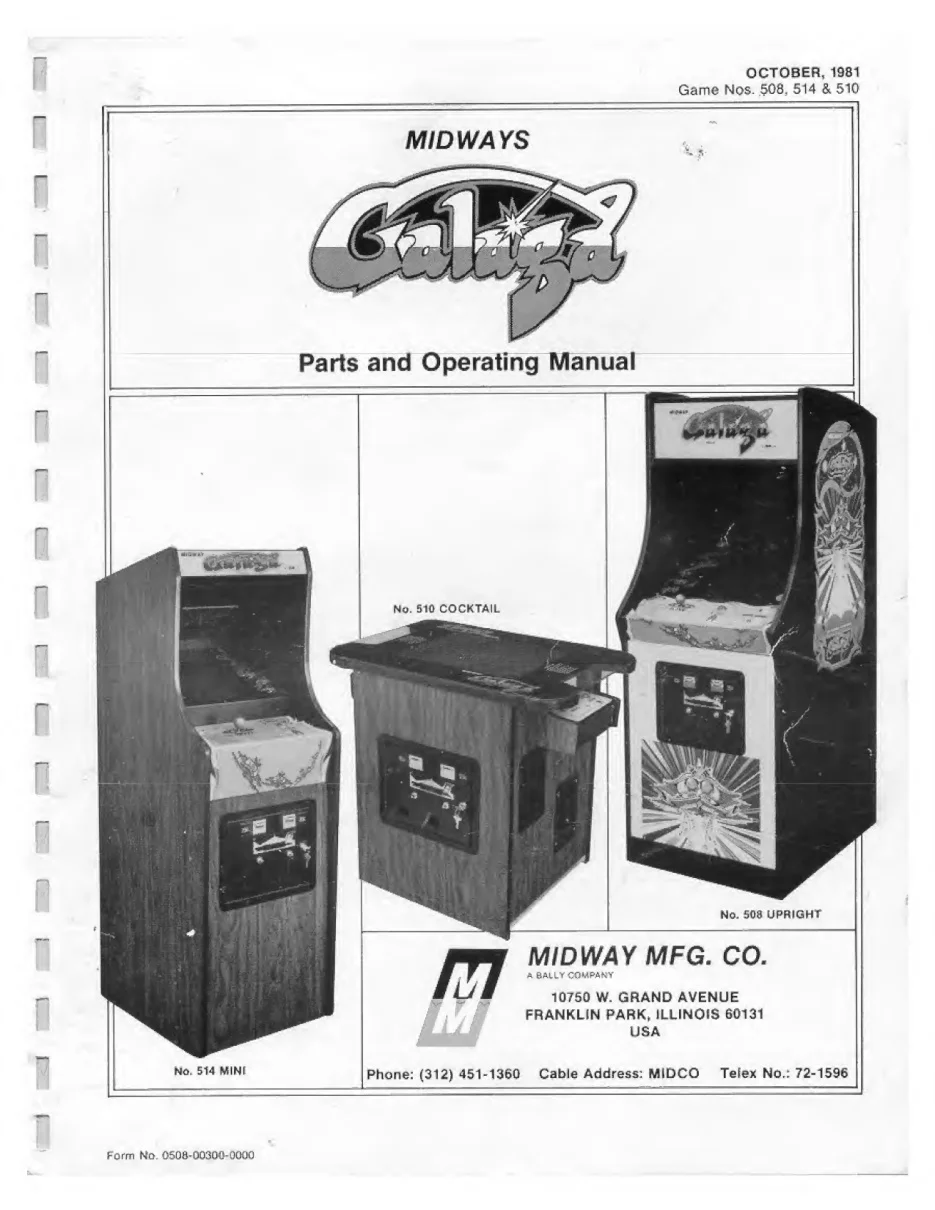 galaga operation manual|bally-midway|games|.webp