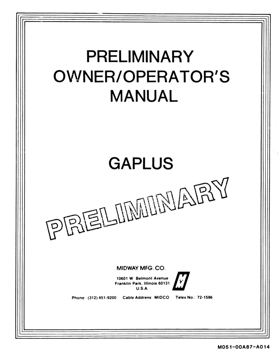 gaplus manual|namco|games|.webp
