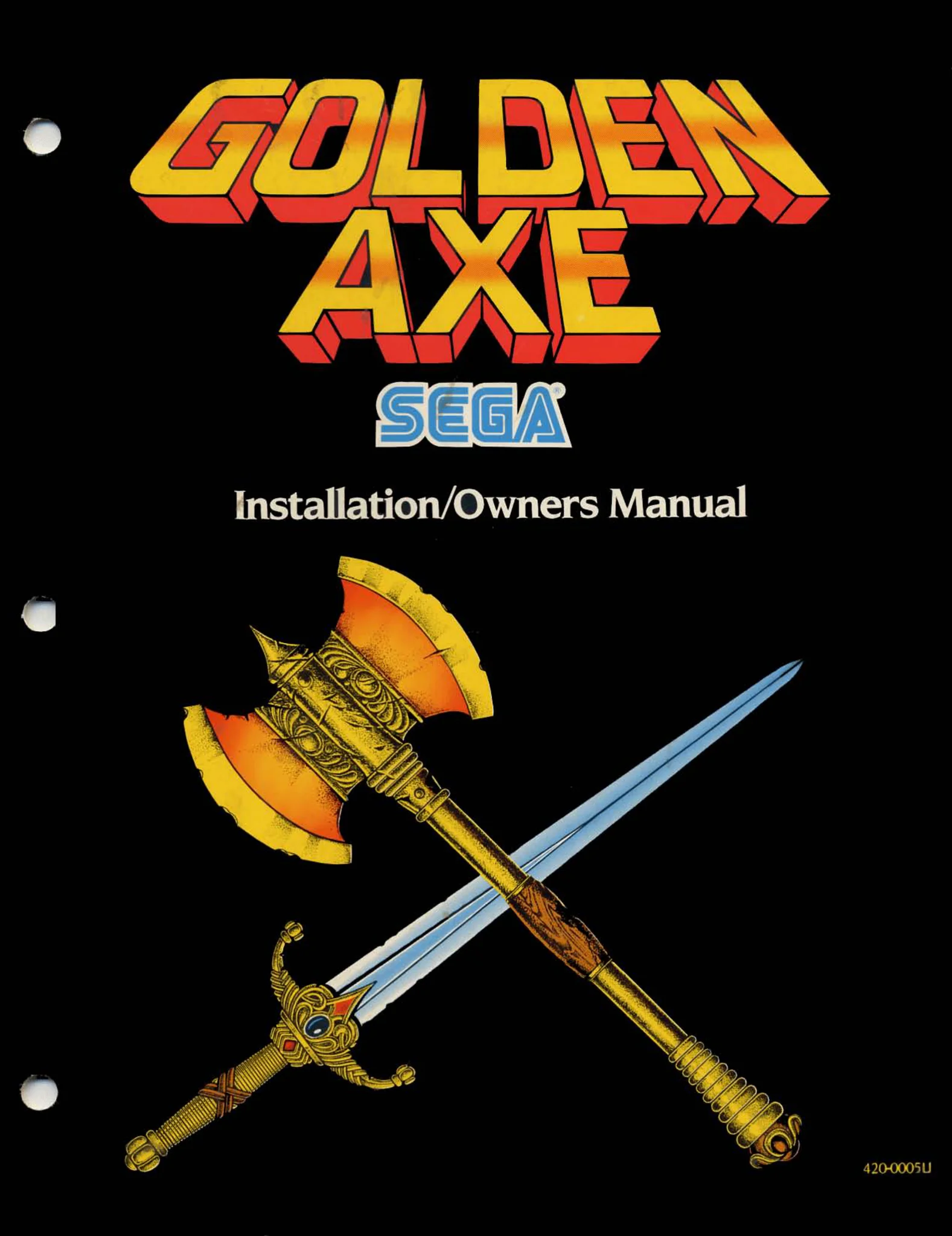 golden axe installation owner's manual|sega|games|.webp