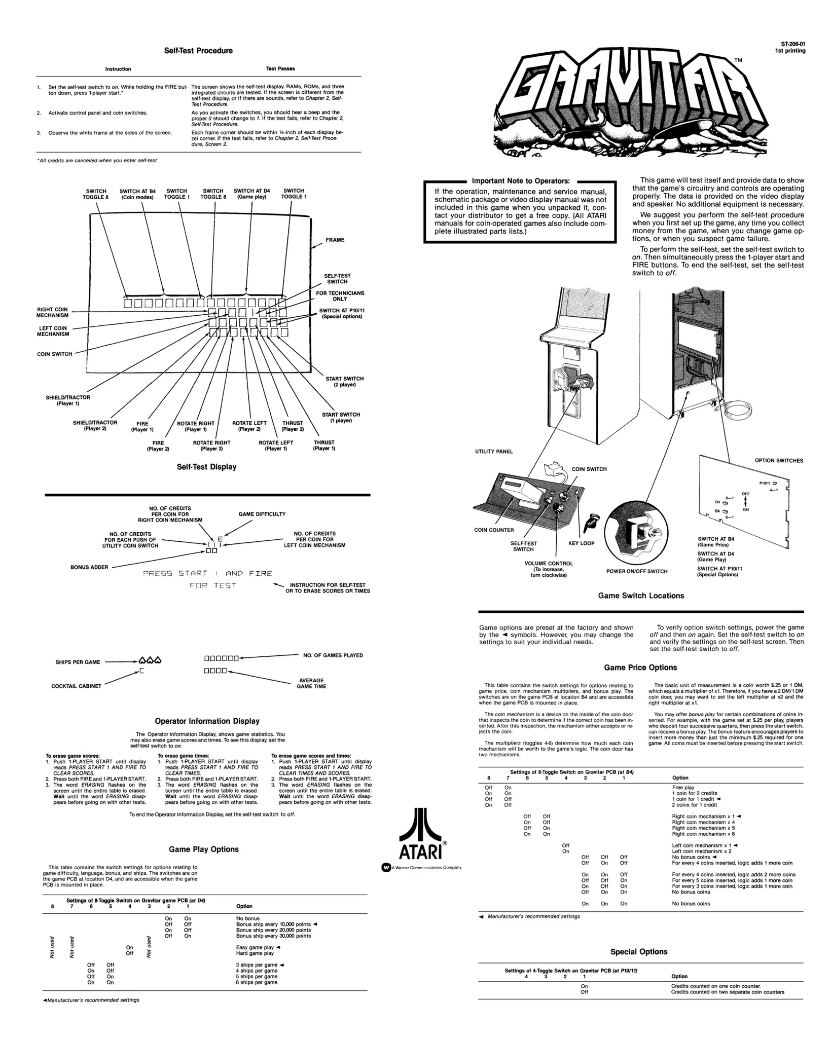gravitar st-206-01 backdoor manual|atari|games|1st printing.webp