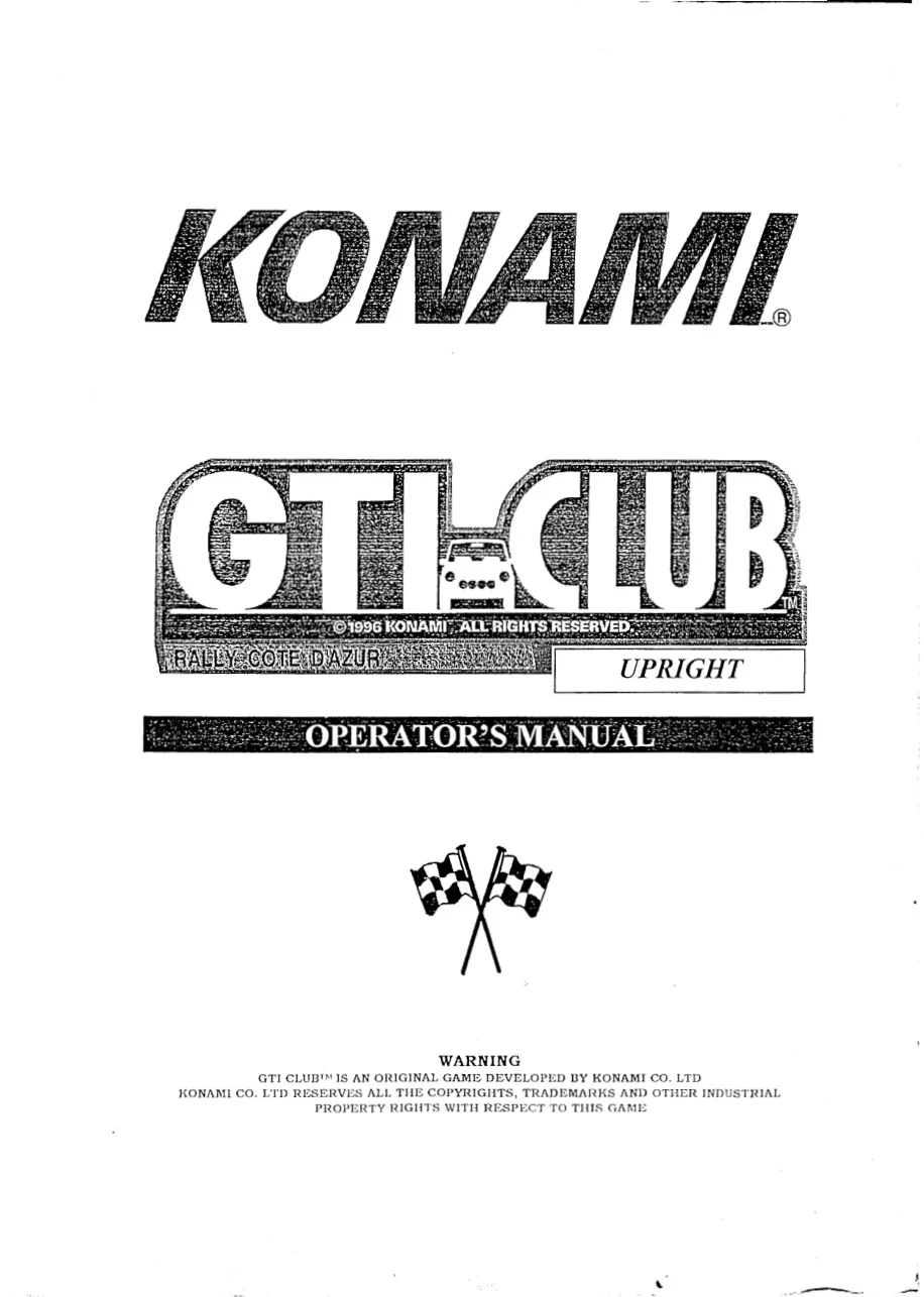 gti club upright manual|konami|cabinets|.webp