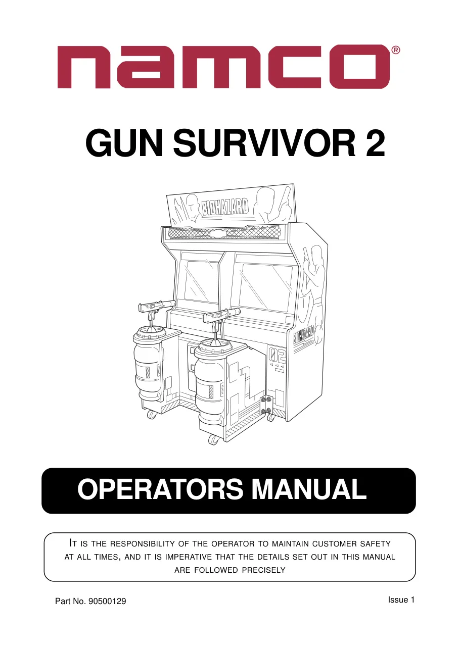 gun survivor 2 manual|namco|games|.webp