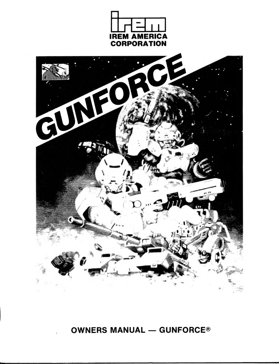 gunforce battle fire engulfed terror island manual|irem|games|.webp