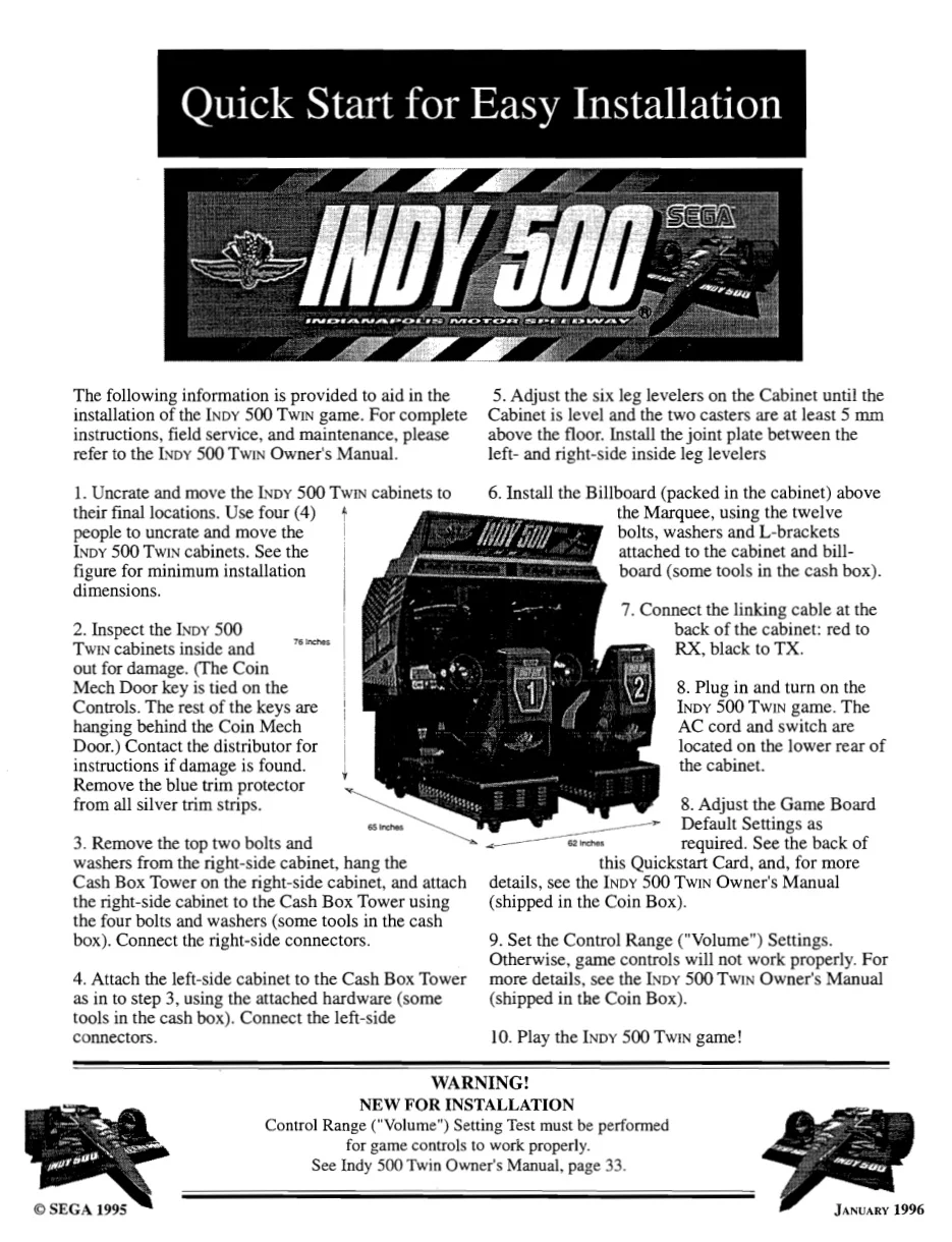 indy 500 twin quick start guide manual|sega|games|.webp