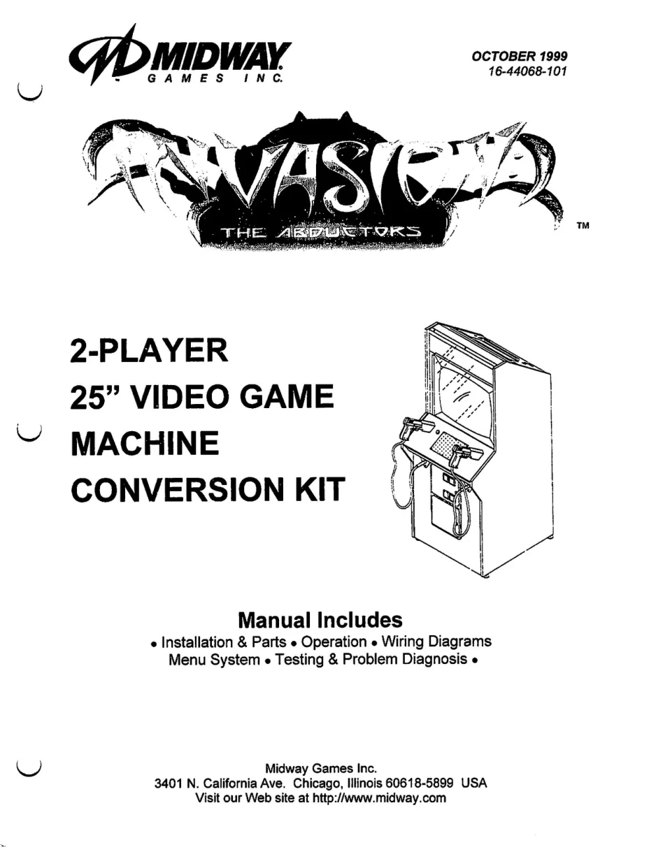 invasion the abductors manual|bally-midway|games|.webp
