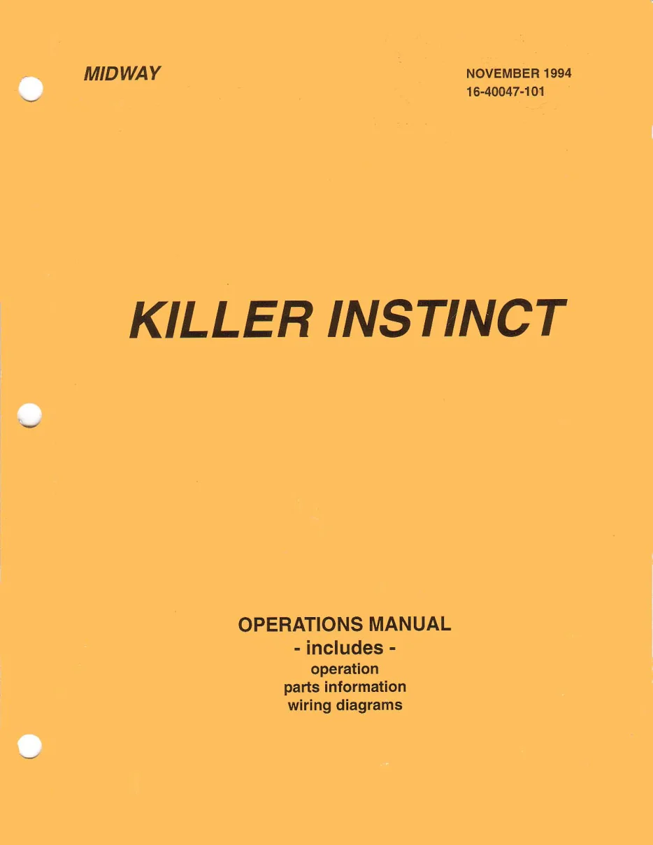 killer instinct manual|bally-midway|games|.webp
