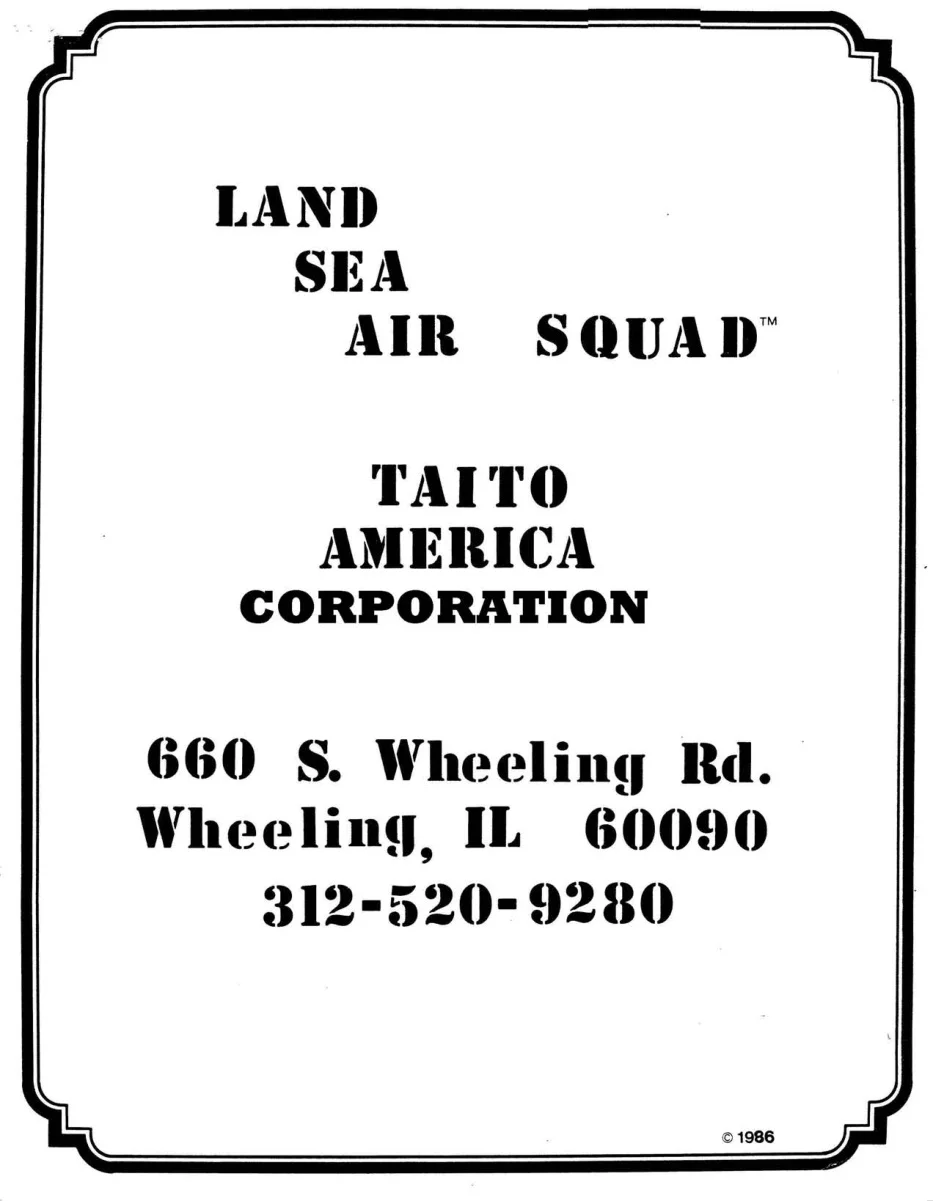 l s a squad land sea air manual|taito|games|.webp