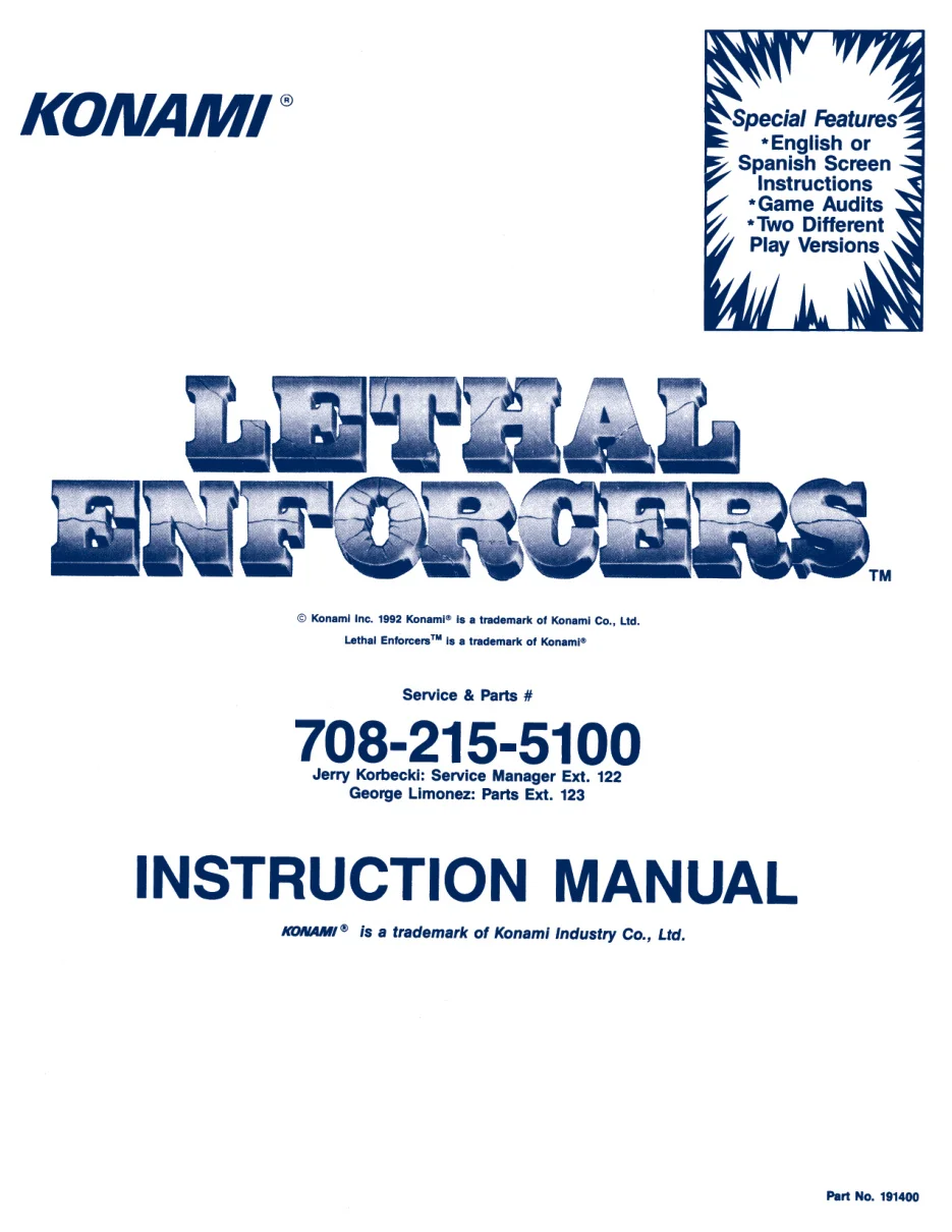lethal eenforcers us schematic|konami|games|.webp