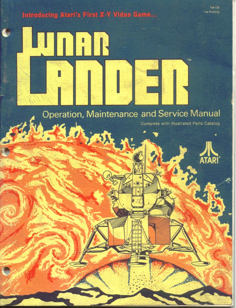 lunar lander manual|atari|games|1st printing.webp