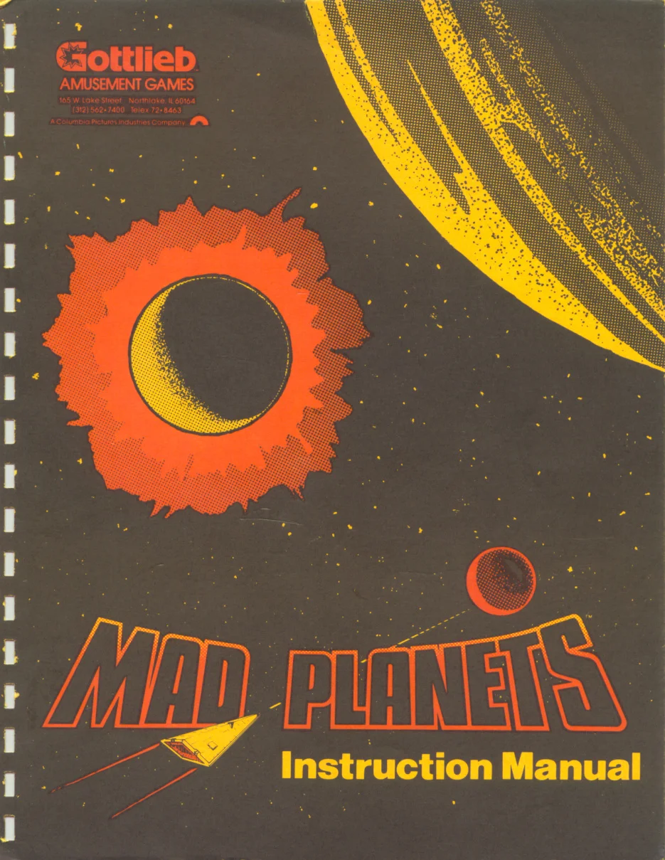 mad planets manual|gottlieb|games|.webp