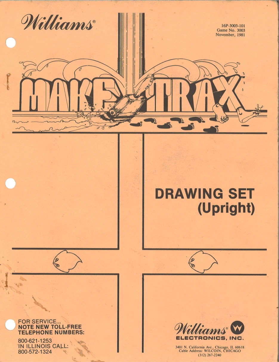 make trax drawing set upright manual|williams|schematics-and-wiring|.webp