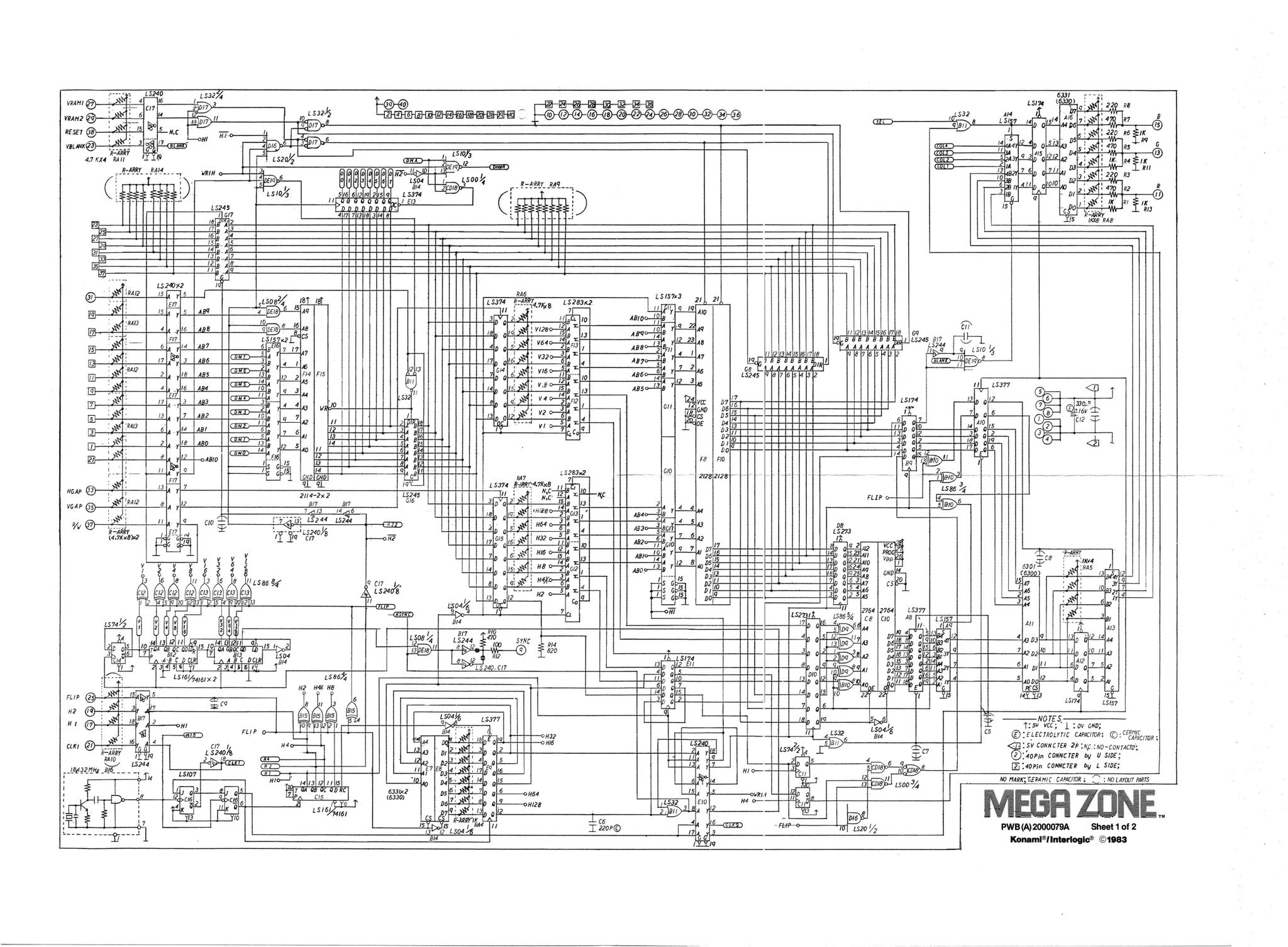 mega zone schematic|konami|schematics-and-wiring|.webp