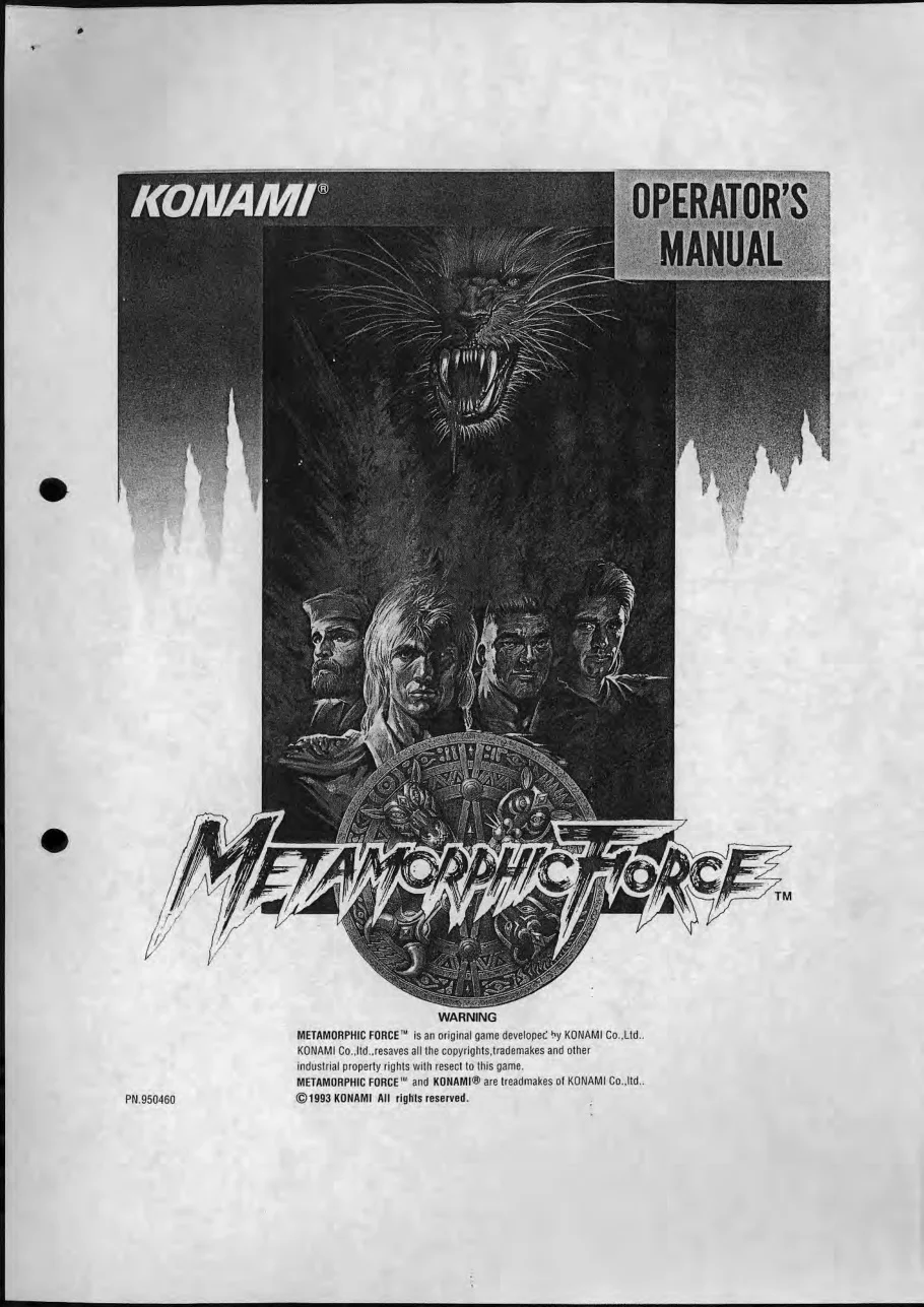 metamorphic force operation manual|konami|games|.webp