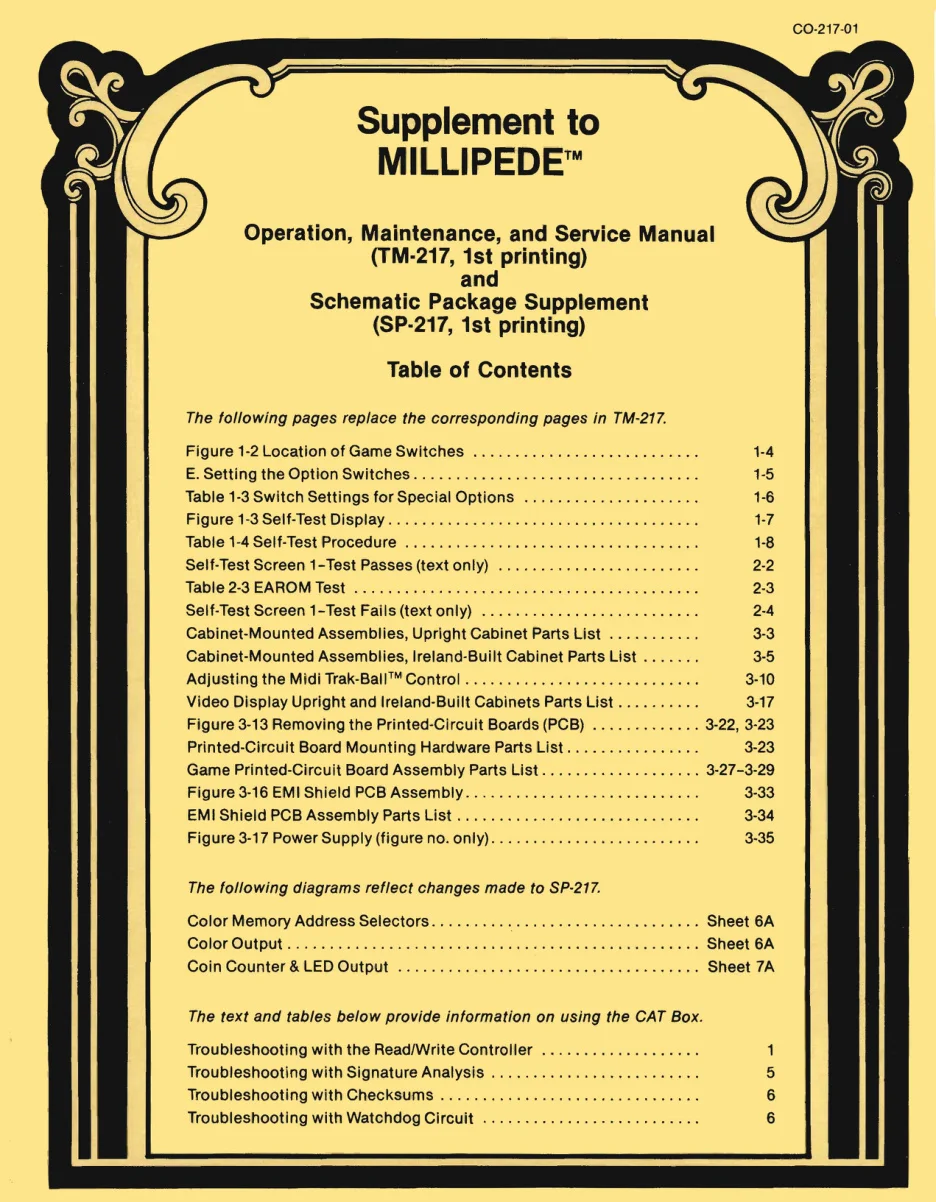 millipede co-217-01 supplement manual|atari|games|.webp