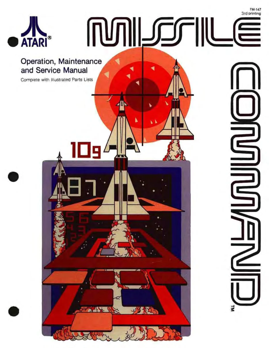 missile command tm-147 manual|atari|games|3rd printing.webp
