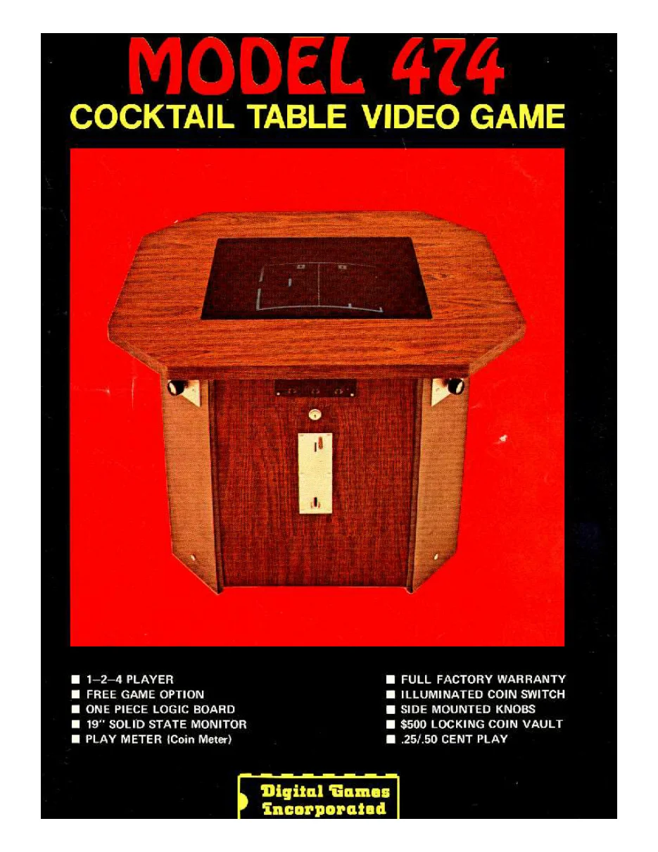 model 474 cocktail video game by digital games inc manual|digital-games|cabinets|.webp