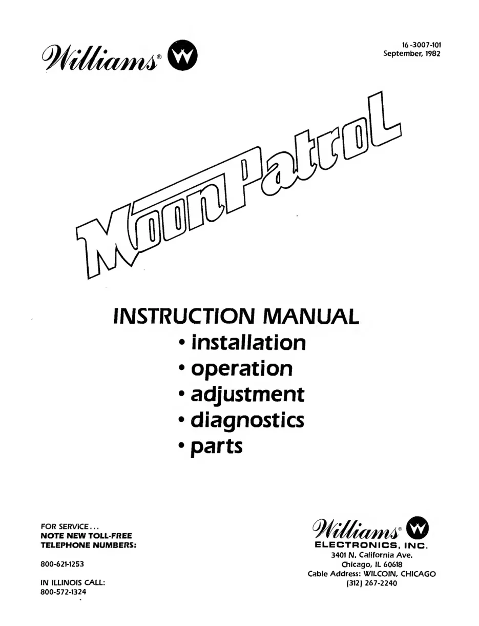 moon patrol instruction manual|irem|games|.webp