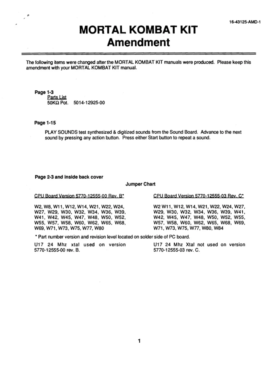 mortal kombat 1 amendment conversion kit instructions|bally-midway|games|.webp
