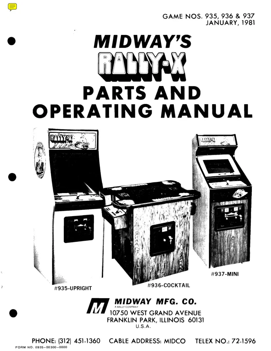 new rally x manual|namco|games|.webp