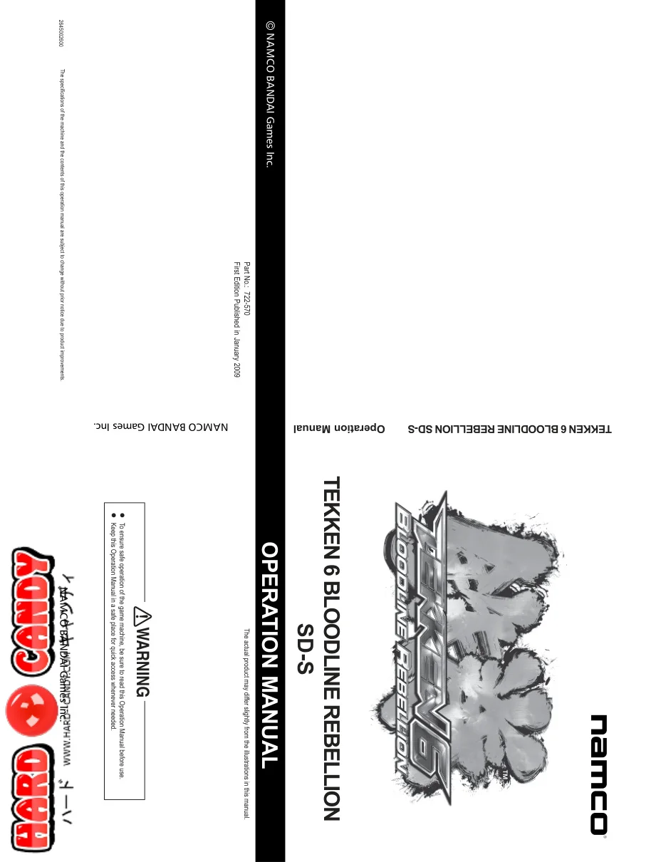 noir cabinet tekken 6namco manual|namco|cabinets|.webp