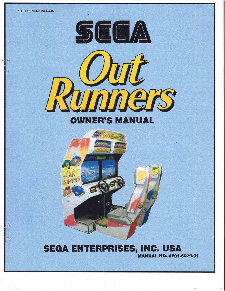 out runners owner's manual|sega|games|1st printing.webp