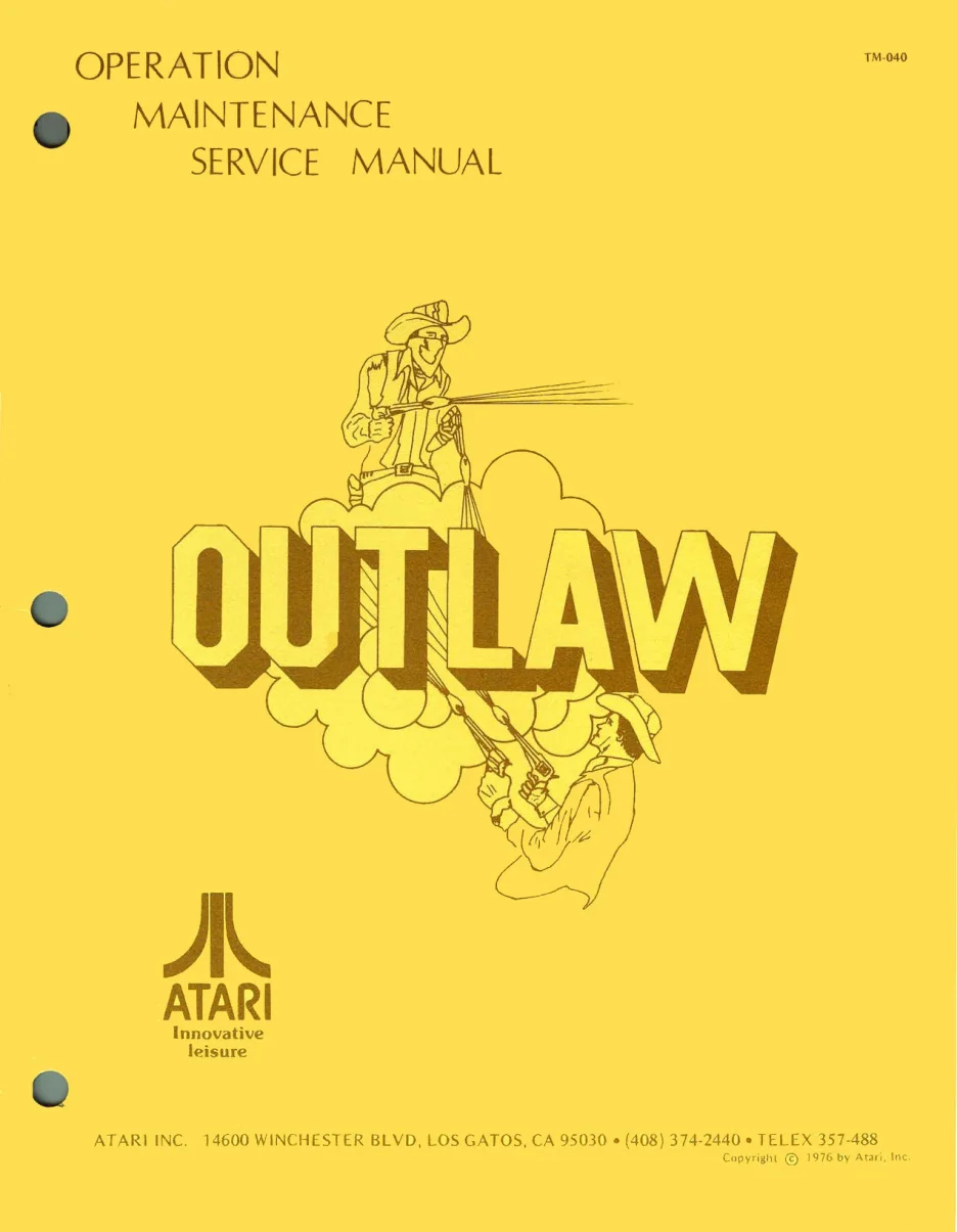 outlaw tm-040 manual|atari|games|.webp