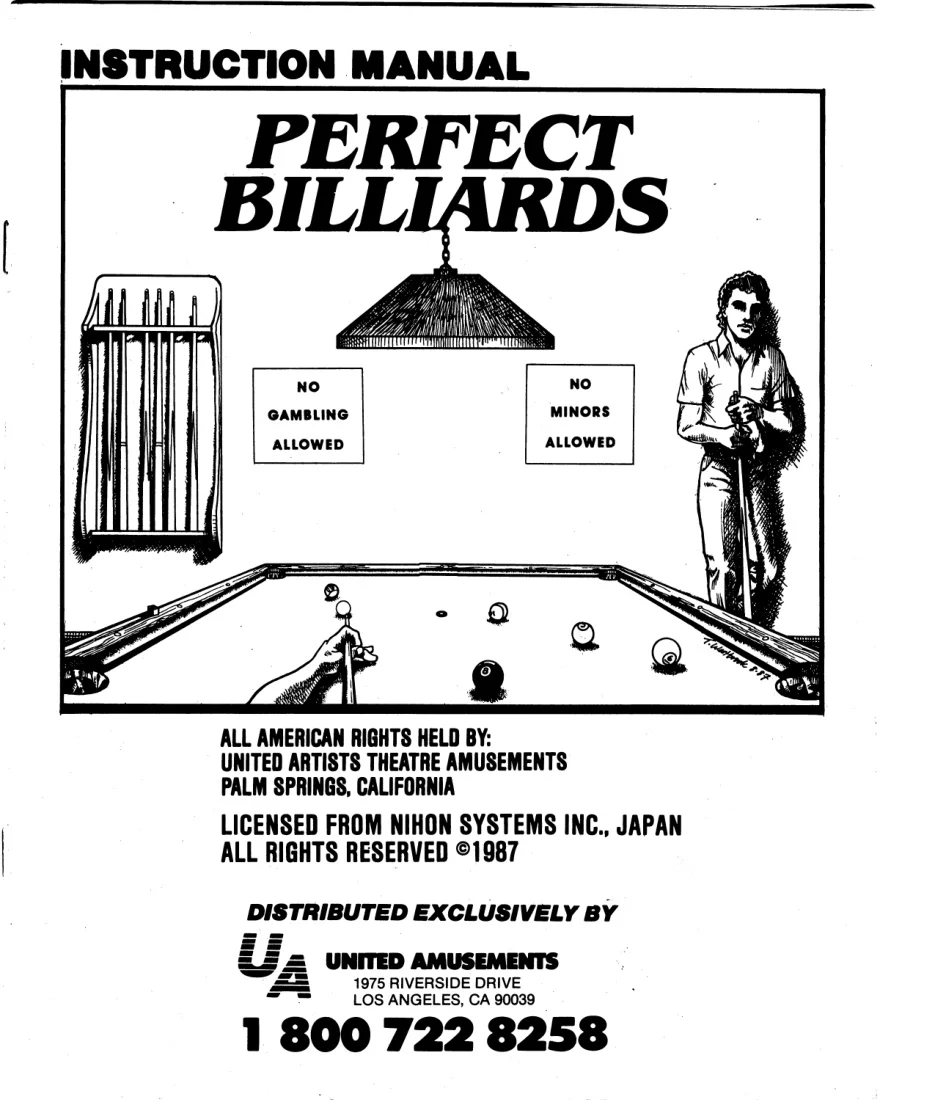 perfect billiards manual|united-amusements|games|.webp